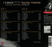 Johann Sebastian Bach (1685-1750): Cellosuiten BWV 1007-1012 (in der Fassung für Violine), 2 Super Audio CDs