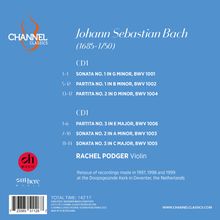 "Johann Sebastian Bach (1685-1750), CD1: Sonata No. 1, Partita No. 1, 2 in G, B, D minor. Rachel Podger Violin."