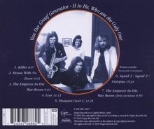 Van Der Graaf Generator: H To He Who Am The Only One, CD