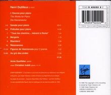 Henri Dutilleux (1916-2013): Sämtliche Klavierwerke, CD