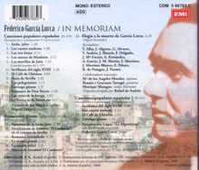 Federico Garcia Lorca in Memoriam, CD