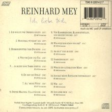 Reinhard Mey (geb. 1942): Ich liebe Dich, CD