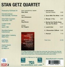 Stan Getz (1927-1991): Swiss Radio Days Vol. 29: Live In Zürich 1960, CD