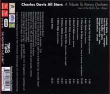 Charles Davis: A Tribute To Kenny Dorham: Live At The Bird's Eye, Basel, CD