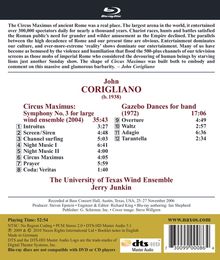 John Corigliano (geb. 1938): Symphonie Nr.3 "Circus Maximus" für großes Bläserensemble, Blu-ray Audio