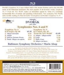Antonin Dvorak (1841-1904): Symphonien Nr.6 &amp; 9, Blu-ray Audio