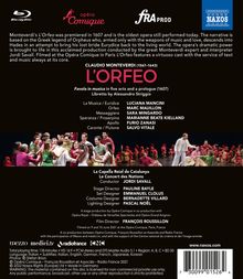 Claudio Monteverdi (1567-1643): L'Orfeo, Blu-ray Disc