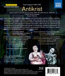 Rued Langgaard (1893-1952): Antichrist (Kirchenoper / in deutscher Sprache), Blu-ray Disc