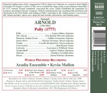 Samuel Arnold (1740-1802): Polly, CD
