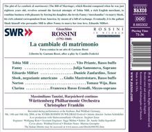 Gioacchino Rossini (1792-1868): La Cambiale di Matrimonio, CD