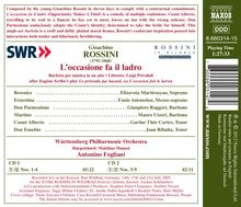 Gioacchino Rossini (1792-1868): L'Occasione fa il ladro, 2 CDs