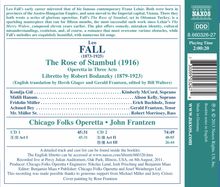 Leo Fall (1873-1925): Die Rose von Stambul (in engl.Spr.), 2 CDs