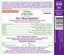 Stefano Pavesi (1779-1850): Ser Marcantonio, 2 CDs