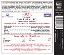 Felicien Cesar David (1810-1876): Lalla Roukh, 2 CDs