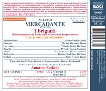 Saverio Mercadante (1795-1870): I Briganti, 2 CDs