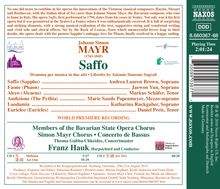 Johann Simon (Giovanni Simone) Mayr (1763-1845): Saffo, 2 CDs