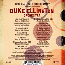 Duke Ellington (1899-1974): Liederhalle Stuttgart 1967, CD