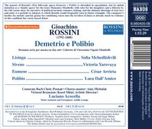 Gioacchino Rossini (1792-1868): Demetrio e Polibio, 2 CDs