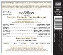 Stephen Dodgson (1924-2013): Margaret Catchpole - Two Worlds apart (Kammeroper in 4 Akten), 3 CDs