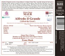 Johann Simon (Giovanni Simone) Mayr (1763-1845): Alfredo il Grande (Oper), 2 CDs