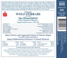 Ermanno Wolf-Ferrari (1876-1948): Das Himmelskleid (Legende in 3 Akten), 3 CDs