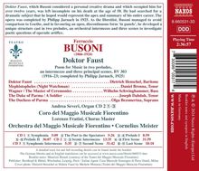 Ferruccio Busoni (1866-1924): Doktor Faust, 3 CDs