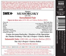 Modest Mussorgsky (1839-1881): Der Jahrmarkt von Soroschintsy (Sorochintsi Fair) (ed. Fabrice Bollon), 2 CDs