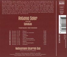 Antonio Soler (1729-1783): 10 Cembalosonaten für 2 Gitarren, CD