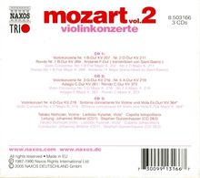 Wolfgang Amadeus Mozart (1756-1791): Naxos Mozart-Edition 2 - Violinkonzerte, 3 CDs