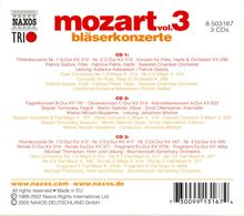 Wolfgang Amadeus Mozart (1756-1791): Naxos Mozart-Edition 3 - Bläserkonzerte, 3 CDs