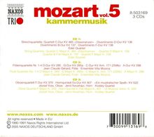 Wolfgang Amadeus Mozart (1756-1791): Naxos Mozart-Edition 5 - Kammermusik, 3 CDs