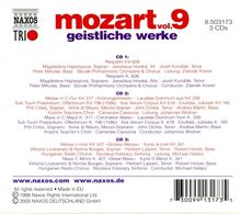 Wolfgang Amadeus Mozart (1756-1791): Naxos Mozart-Edition 9 - Geistliche Werke, 3 CDs