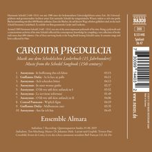 Carmina Predulcia - Musik aus dem Schedelschen Liederbuch (15.Jahrhundert), CD