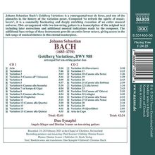 Johann Sebastian Bach (1685-1750): Goldberg-Variationen BWV 988 für zwei 10-saitige Gitarren, 2 CDs