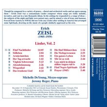 Erich Zeisl (1905-1959): Zeisl: Lieder, Vol. 2, CD