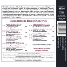 Thomas Reiner - Italian Baroque Trumpet Concertos, CD