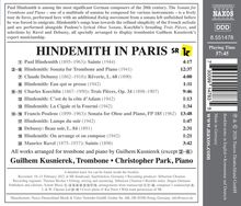 HINDEMITH IN PARIS: Werke von Paul Hindemith, Claude Debussy, Charles Koechlin, Francis Poulenc und Maurice Ravel.