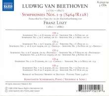 Ludwig van Beethoven (1770-1827): Symphonien Nr.1-9 (Klavierfassung von Franz Liszt), 5 CDs