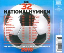 Die 32 Nationalhymnen der Fußballwetlmeisterschaft 2010, CD