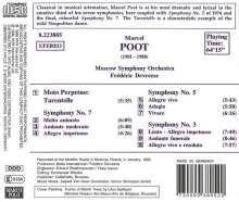 Marcel Poot (1901-1988): Symphonien Nr.3,5,7, CD