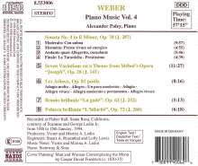 Carl Maria von Weber (1786-1826): Klavierwerke Vol.4, CD