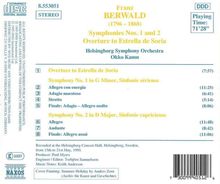 Franz Berwald (1796-1868): Symphonien Nr.1 &amp; 2, CD