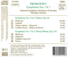 Serge Prokofieff (1891-1953): Symphonien Nr.3 &amp; 7, CD