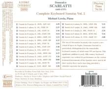 Domenico Scarlatti (1685-1757): Klaviersonaten Vol.2, CD