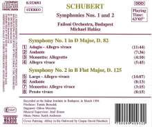 Franz Schubert (1797-1828): Symphonien Nr.1 &amp; 2, CD