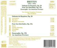 Benjamin Britten (1913-1976): Sinfonia da Requiem op.20, CD