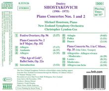 Dmitri Schostakowitsch (1906-1975): Klavierkonzerte Nr.1 &amp; 2, CD