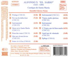 Alfonso el Sabio (1223-1284): Cantigas de Santa Maria, CD