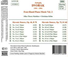 Antonin Dvorak (1841-1904): Klavierwerke zu 4 Händen Vol.2, CD