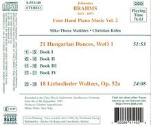 Johannes Brahms (1833-1897): Klaviermusik zu 4 Händen Vol.2, CD